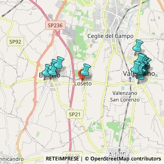 Mappa Via di Loseto Crispi Francesco, 70129 Bari BA, Italia (2.713)