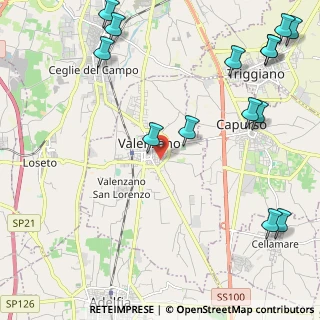 Mappa Via Luigi Pirandello, 70010 Valenzano BA, Italia (3.30071)