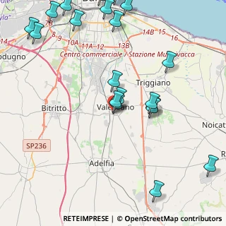 Mappa Via Arrigo Boito, 70010 Valenzano BA, Italia (5.805)