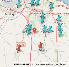 Mappa Via Valenzano, 70129 Bari BA, Italia (4.66588)