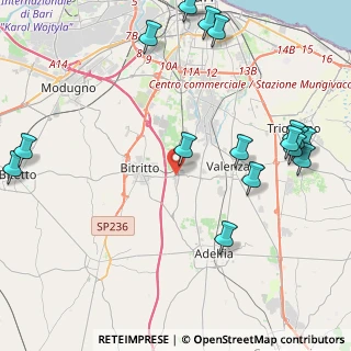 Mappa Via Valenzano, 70129 Bari BA, Italia (5.93125)