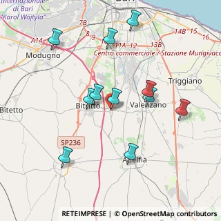 Mappa Via Valenzano, 70129 Bari BA, Italia (4.11909)