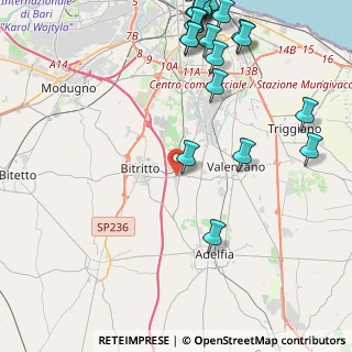Mappa Via Valenzano, 70129 Bari BA, Italia (6.3155)