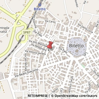 Mappa Via Estramurale Lucatorto, 27, 70020 Bitetto, Bari (Puglia)