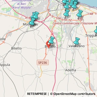 Mappa Via Trento, 70020 Bitritto BA, Italia (7.15353)