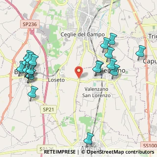 Mappa Strada Provinciale Ceglie del Campo-Adelfia, 70100 Bari BA, Italia (2.698)
