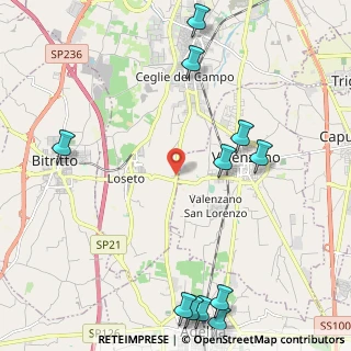 Mappa Strada Provinciale Ceglie del Campo-Adelfia, 70100 Bari BA, Italia (3.15)