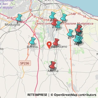 Mappa Strada Provinciale Ceglie del Campo-Adelfia, 70100 Bari BA, Italia (4.89947)
