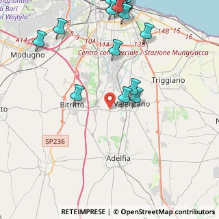 Mappa Strada Provinciale Ceglie del Campo-Adelfia, 70100 Bari BA, Italia (6.26389)