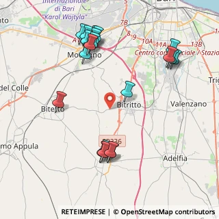 Mappa Strada Provinciale, 70020 Bitetto BA, Italia (5.0225)