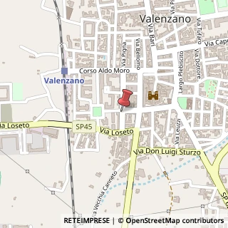 Mappa Via Alcide De Gasperi,  35, 70010 Valenzano, Bari (Puglia)