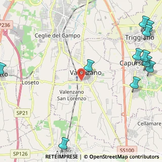 Mappa Via C. Cattaneo, 70010 Valenzano BA, Italia (3.62)