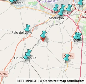 Mappa 70020 Bitetto BA, Italia (7.081)