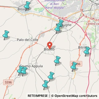 Mappa 70020 Bitetto BA, Italia (6.23364)