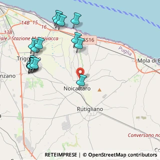 Mappa Via S. Vincenzo, 70016 Noicattaro BA, Italia (5.43688)