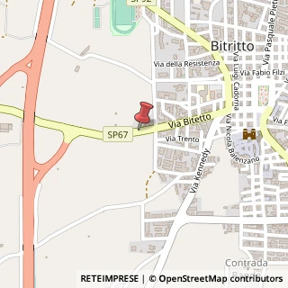 Mappa Via Bitetto,  65, 70020 Bitritto, Bari (Puglia)