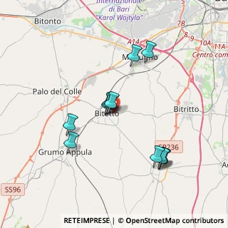 Mappa VIA BITRITTO, 70020 Bitetto BA, Italia (3.61083)