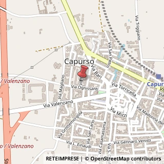 Mappa Via Papa Pio XII, 5-6, 70010 Capurso, Bari (Puglia)