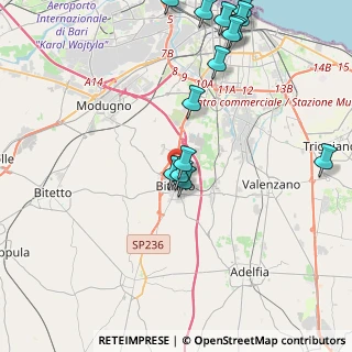 Mappa Via Yitzhak Rabin, 70020 Bitritto BA, Italia (5.25429)