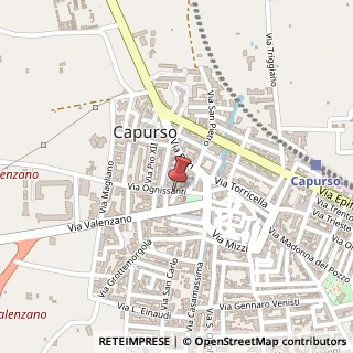 Mappa Via Ognissanti, 4, 70010 Capurso, Bari (Puglia)