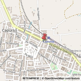 Mappa Via Francesco Lattanzio, 55, 70010 Capurso, Bari (Puglia)