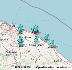 Mappa Strada comunale litoranea per Cozze, 70042 Mola di Bari BA, Italia (12.00909)