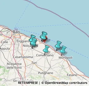 Mappa Strada comunale litoranea per Cozze, 70042 Mola di Bari BA, Italia (8.58)