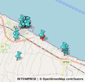 Mappa Strada comunale litoranea per Cozze, 70042 Mola di Bari BA, Italia (2.293)