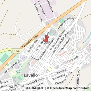Mappa Via Galileo Galilei, 18, 85024 Lavello PZ, Italia, 85024 Lavello, Potenza (Basilicata)
