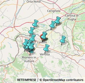 Mappa Via Galileo Galilei, 85024 Lavello PZ, Italia (11.287)