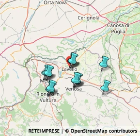 Mappa Via Galileo Galilei, 85024 Lavello PZ, Italia (11.18438)