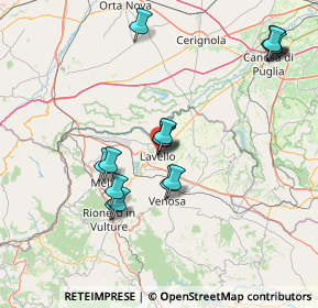 Mappa Via Frate Ruggiero, 85024 Lavello PZ, Italia (16.8875)