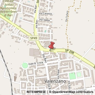 Mappa Via Piave, 76, 70010 Valenzano, Bari (Puglia)