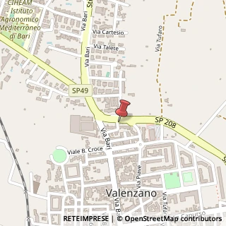 Mappa Via Piave, 72, 70010 Valenzano, Bari (Puglia)