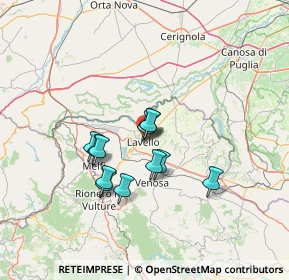 Mappa Via Enrico Toti, 85024 Lavello PZ, Italia (10.92917)