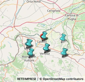 Mappa Via Enrico Toti, 85024 Lavello PZ, Italia (12.26889)