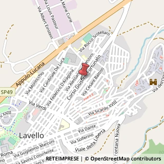 Mappa Corso fortunato giustino, 85024 Lavello, Potenza (Basilicata)