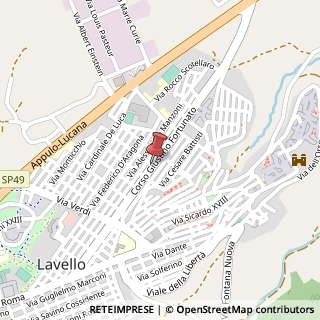 Mappa Corso Giustino Fortunato, 66, 85024 Lavello, Potenza (Basilicata)