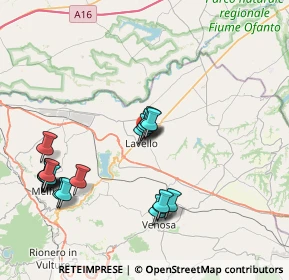 Mappa Via Enrico Toti, 85024 Lavello PZ, Italia (9.018)