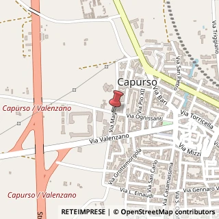 Mappa Via Ognissanti,  59, 70010 Capurso, Bari (Puglia)