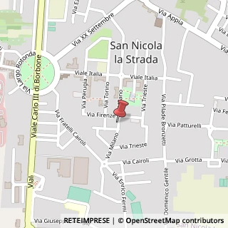 Mappa Via Milano, 62, 81020 San Nicola la Strada, Caserta (Campania)