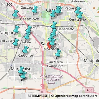 Mappa Via Milano, 81020 San Nicola La Strada CE, Italia (2.747)