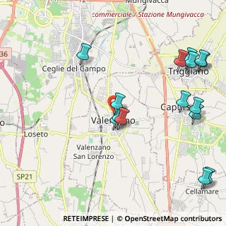 Mappa Via Francesco Crispi, 70010 Valenzano BA, Italia (2.74733)
