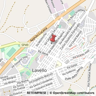 Mappa Via vespucci a. 27, 85024 Lavello, Potenza (Basilicata)