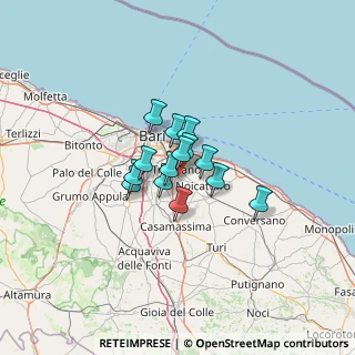 Mappa Via Trento, 70010 Capurso BA, Italia (7.55429)