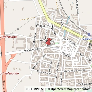 Mappa Via Valenzano, 46, 70010 Capurso, Bari (Puglia)