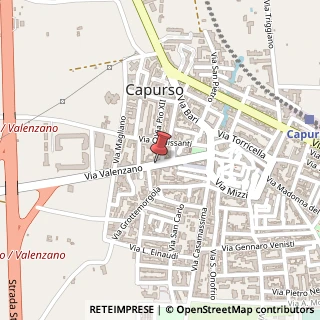 Mappa Via Valenzano,  54, 70010 Capurso, Bari (Puglia)