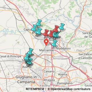 Mappa Via San Pietro Parco San Pietro Palazzo B SNC, 81020 Capodrise CE, Italia (7.08222)