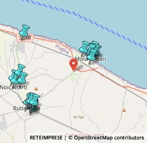 Mappa SP Mola Di Bari-Rutigliano, 70042 Mola di Bari BA, Italia (5.1755)