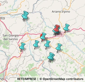 Mappa Via Calcazanco, 83036 Mirabella Eclano AV, Italia (6.83857)